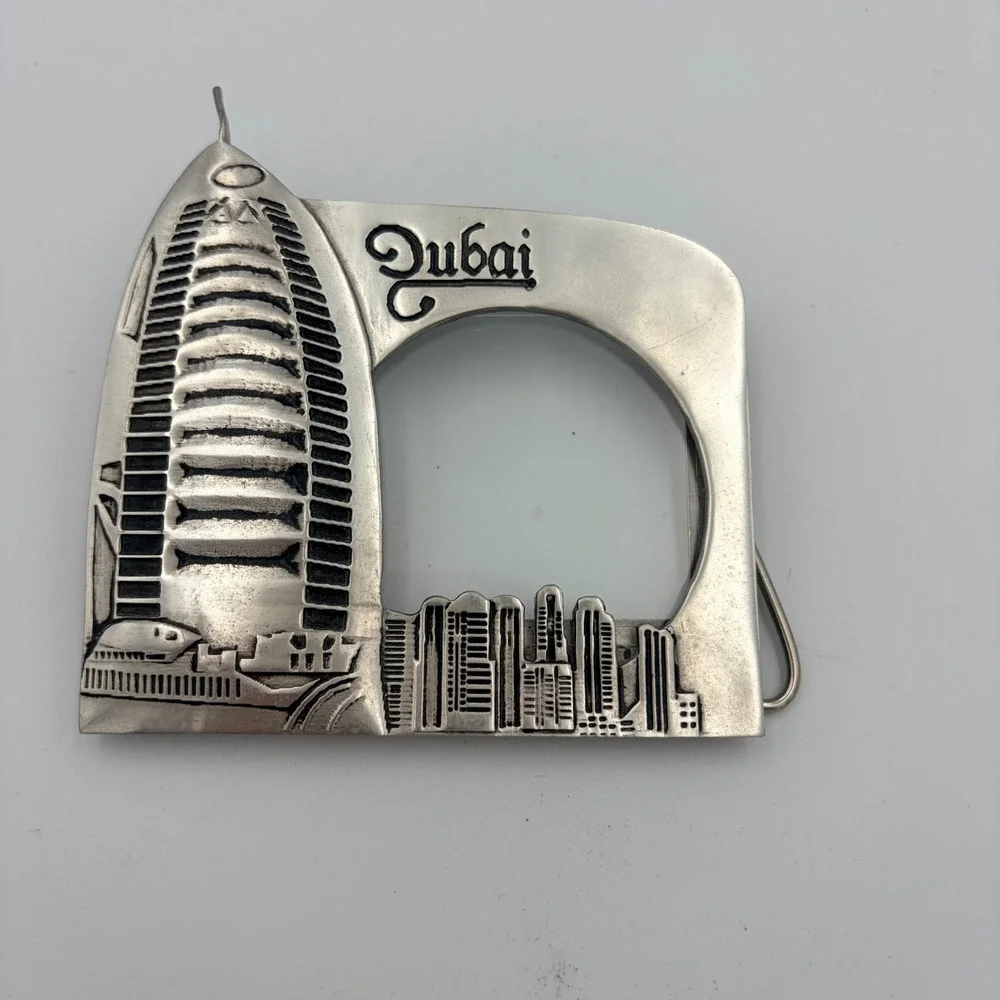 Dubai Souvenir Metal Building Skyline Photo Frame Desk‎ Display